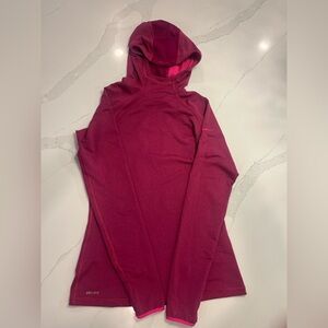 Nike Pro Fuchsia Hooded Top